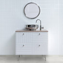Oxide Blanc Bullnose 3"x18" Matte Glazed Porcelain Wall Tile - MSI Collection product shot wash basin view