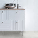 Oxide Blanc Bullnose 3"x18" Matte Glazed Porcelain Wall Tile - MSI Collection product shot wash basin view