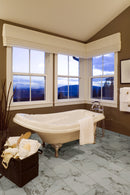 Pietra Statuario Polished Porcelain Floor and Wall Tile- MSI Collection NPIESTA1224P Product Shot Bath View 2