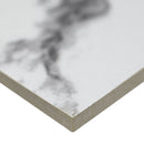 Pietra Statuario 24"x24" Polished Porcelain Floor and Wall Tile room shot profile view