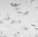 Pietra Statuario 12"x12" Polished Porcelain Mesh-Mounted Mosaic Tile - MSI Collection product shot wall view
