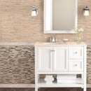 Praia Crema 3"x24" Polished Porcelain Bullnose Wall Tile - MSI Collection product shot profile view
