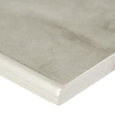 Praia Grey 3"x24" Polished Porcelain Bullnose Wall Tile - MSI Collection product shot edge view