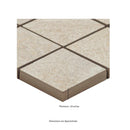 Legions Quartz White 12"x12" Matte Porcelain Floor And Wall Tile room shot measurement view 2