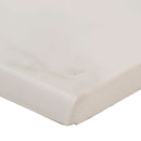 Regallo Calacatta Isla 3"x24" Bullnose Polished Porcelain Wall Tile - MSI Collection product shot edge view