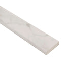 Regallo Calacatta Isla 3"x24" Bullnose Polished Porcelain Wall Tile - MSI Collection product shot edge view