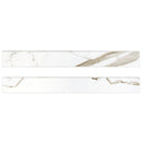 Regallo Calacatta Marbella 3"x24" Bullnose Polished Porcelain  Wall Tile - MSI Collection multi tiles view