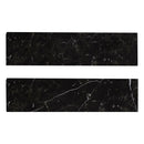Regallo Marquina Noir 3"x24" Bullnose Polished Porcelain Wall Tile - MSI Collection product shot multi tile view