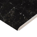 Regallo Marquina Noir 3"x24" Bullnose Matte Porcelain Wall Tile - MSI Collection product shot profile view