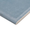 Renzo Denim Bullnose 3"x12" Glossy Ceramic Wall Tile - MSI Collection product shot edge view