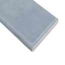 Renzo Denim Bullnose 3"x12" Glossy Ceramic Wall Tile - MSI Collection edge view