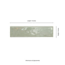 Renzo Jade Bullnose 3"x12" Glossy Ceramic Wall Tile -MSI Collection product shot tile view