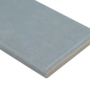Renzo Sky Bullnose 3"x12" Glossy Ceramic Wall Tile - MSI Collection product shot edge view