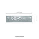 Renzo Sky Bullnose 3"x12" Glossy Ceramic Wall Tile - MSI Collection product shot tile view