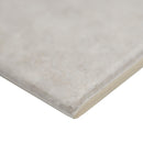 Renzo Sterling Bullnose 3"x12" Glossy Ceramic  Wall Tile - MSI Collection product shot edge view