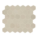 Sande Cream 12"x12" Matte 2" Hexagon Porcelain Mesh-Mounted Mosaic Tile - MSI Collection