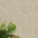 Sande Cream 12"x12" Matte 2" Hexagon Porcelain Mesh-Mounted Mosaic Tile - MSI Collection