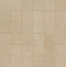 Sande Cream 12"x12" Matte Porcelain Mesh-Mounted Mosaic Tile product shot wall view 2