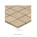 Sande Cream 12"x12" Matte Porcelain Mesh-Mounted Mosaic Tile product shot profile view 2