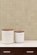 Sande Cream 12"x12" Matte Porcelain Mesh-Mounted Mosaic Tile room shot kitchen view 3