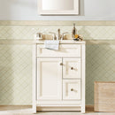 Sande Cream Bullnose 3"x18" Matte Glazed Porcelain Wall Tile - MSI Collection product shot basin view