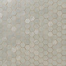 Sande Gray 12"x12" Matte  2" Hexagon Porcelain Mosaic Tile product shot wall view