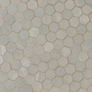 Sande Gray 12"x12" Matte  2" Hexagon Porcelain Mosaic Tile product shot wall view 3