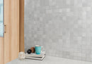 Sande Gray 12"x12" Matte Porcelain Mosaic Tile room shot table view 5