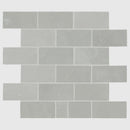 Sande Grey 12"x12" Polished Porcelain Mesh Mounted Mosaic Tile 2"x4" - MSI Collection
