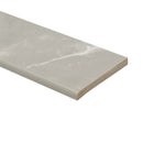 Sande Grey Bullnose 3"x18" Glazed Porcelain Wall Tile -MSI Collection product shot edge view