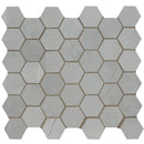 Sande Ivory 12"x12" Matte 2" Hexagon Porcelain Mosaic Tile - MSI Collection