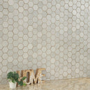 Sande Ivory 12"x12" Matte 2" Hexagon Porcelain Mosaic Tile - MSI Collection