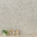 Sande Ivory 12"x12" Matte 2" Hexagon Porcelain Mosaic Tile - MSI Collection