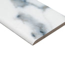Savoy Azula Bullnose 3"x24" Polished Porcelain Wall Tile - MSI Collection edge view  