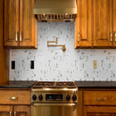 Savoy Azula Bullnose 3"x24" Polished Porcelain Wall Tile - MSI Collection kitchen view
