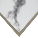 Pietra Statuario 24"x24" Matte Porcelain Floor and Wall Tile product shot profile view 2