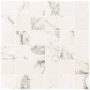 Pietra Statuario 12"x12" Matte Porcelain Mesh-Mounted Mosaic Tile - MSI Collection profile view