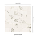 Pietra Statuario 12"x12" Matte Porcelain Mesh-Mounted Mosaic Tile - MSI Collection measurement view