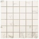 Pietra Statuario 12"x12" Matte Porcelain Mesh-Mounted Mosaic Tile - MSI Collection wall view