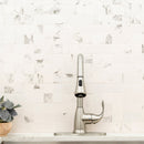 Pietra Statuario 12"x12" Matte Porcelain Mesh-Mounted Mosaic Tile - MSI Collection bathroom tap 