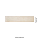 Stella Biscotti 2"x10" Glossy Ceramic Wall Tile - MSI Collection measurement view