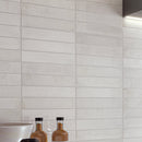 Stella La Perla 2"x10" Glossy Ceramic Wall Tile - MSI Collection kitchen backsplash view