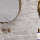 Stella Rhino 2"x10" Glossy Ceramic Wall Tile - MSI Collection bath view 3
