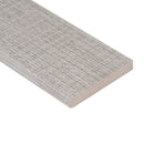 Tektile Lineart Gray Bullnose 3"x24" Glazed Porcelain Wall Tile - MSI Collection product shot profile view