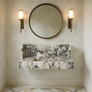 Calacatta Viola Marble Wall-mount Bathroom Sink (W)20" (L)40"