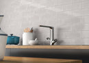 Urbano Dusk Bullnose 4"x12" Glossy Ceramic Wall Tile - MSI Collection product shot sink view