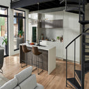 Urbano Dusk Bullnose 4"x12" Glossy Ceramic Wall Tile - MSI Collection product shot kitchen view