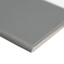 Urbano Graphite Bullnose 4"x12" Glossy Ceramic Wall Tile - MSI Collection product shot profile  view