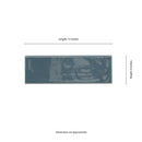 Urbano Navy Bullnose 4"x12" Glossy Ceramic Wall Tile - MSI Collection product shot measure view