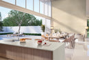 Urbanslat Blonde 16"x48" Matte Ceramic Wall Tile - MSI Collection dinning view